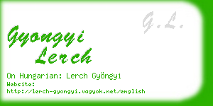 gyongyi lerch business card